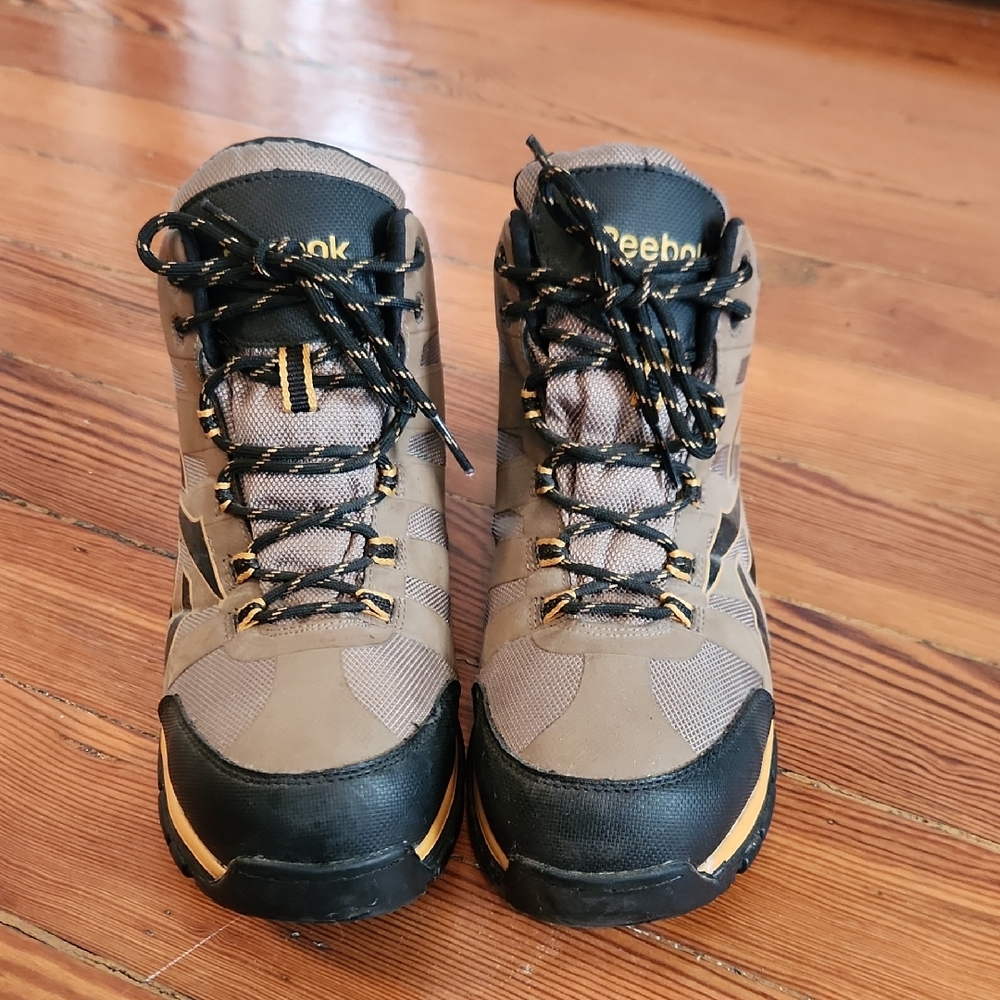Reebok Tan and Black Hiking Boots